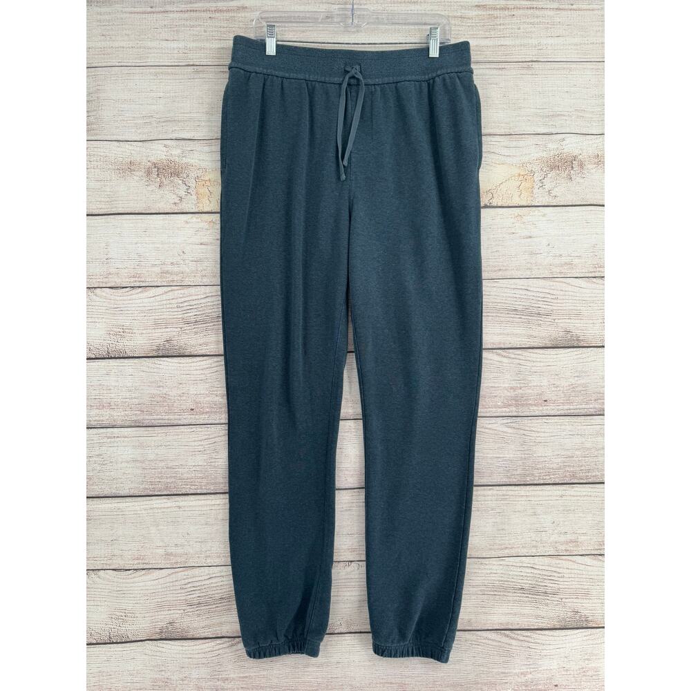 prAna Cardiff Fleece Sweatpants Mens Large Blue Drawstring‎ Stretch